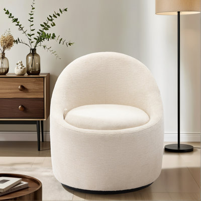 Lawandra 71.9Cm Wide Swivel Barrel Chair