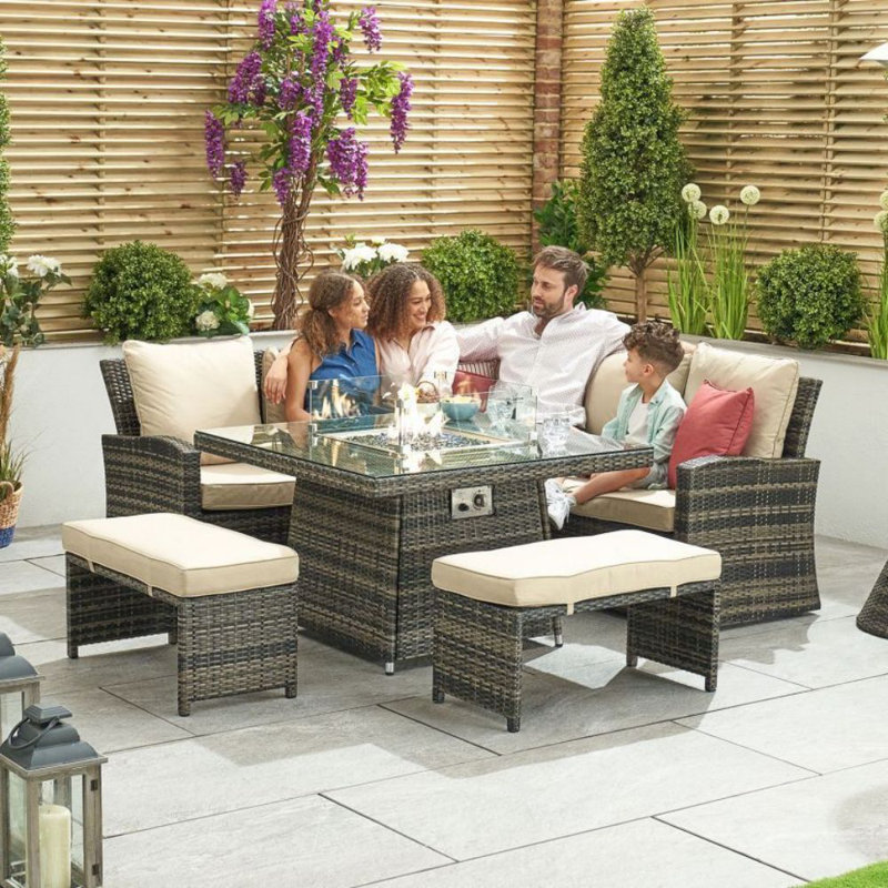 Andrius 7-Person Seating Group with Cushions
