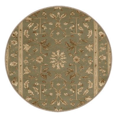 Tapis botanique brun lavable à la machine