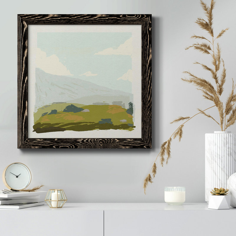 Alpine Ascent III - Toile encadrée de qualité supérieure - prête à être accrochée, H 35,5 po x l 35,5 po x P 1,5 po, Noir