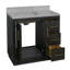 Ensemble de meuble-lavabo simple l 36 po x P 22 po x H 36 po Sadelle-1813884318