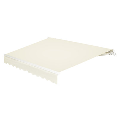 Dakota Fields Polyester Cover Retractable Patio Awning