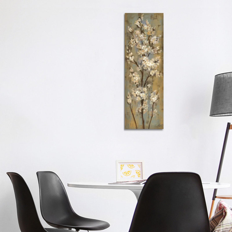 «Almond Branch II» par Silvia Vassileva, reproduction d'art panoramique sur toile, Toile tendue, H 48 po x l 16 po x P 1,5 po