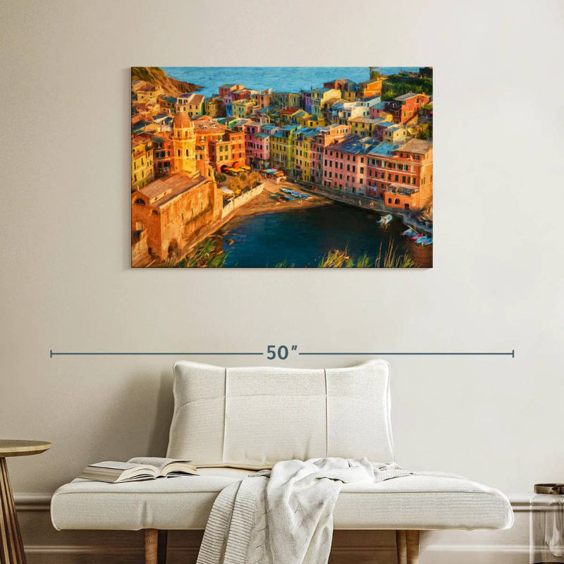 Gillard Vernazza incroyable dans les Cinque Terre, H 26 po x l 39 po