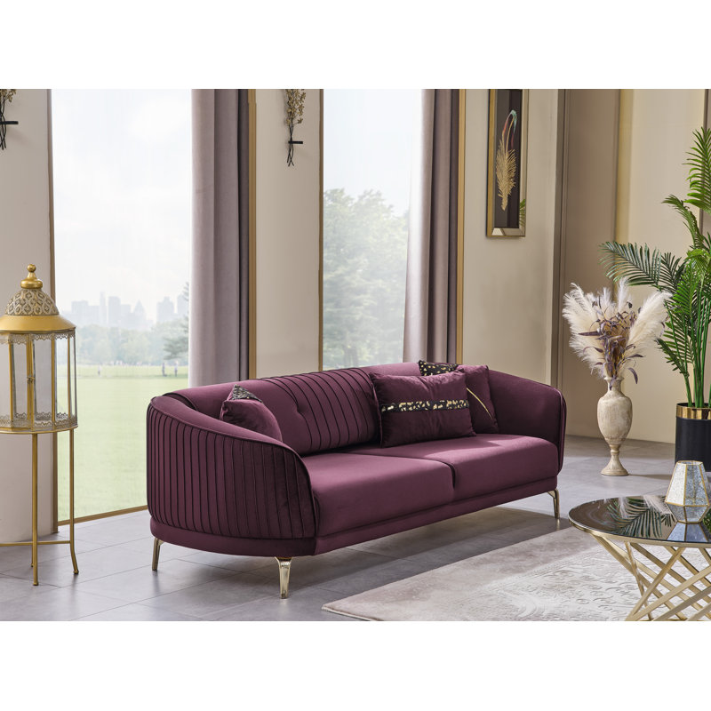 Kanka Sofa , Burgundy, Burgundy