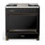 Majestic III Series 36 Inch Dual Fuel Range with 6 Sealed Burners, Griddle, in Emerald Green (Natural Gas, Copper Trim)-562104028-562104034-562104035