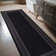 Raceland Black Non-Slip Area Rug
