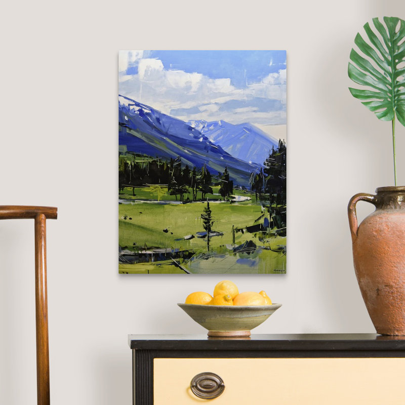 Reproduction d’art sur toile, "Buena Vista Mountains, Colorado, 2017" par David Shingler, Toile tendue