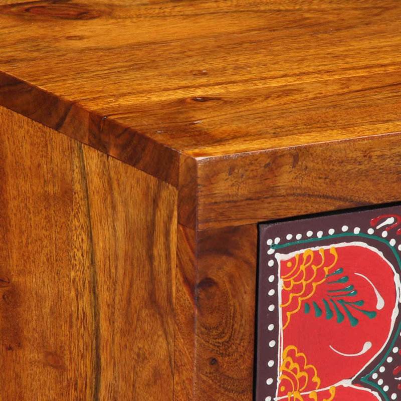 35cm W Solid Wood Bedside Table, 2