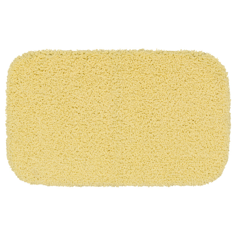 Frechette Nylon Bath Rug with Non-Slip Backing, Rubber Ducky Yellow, 24" W x 40" L
