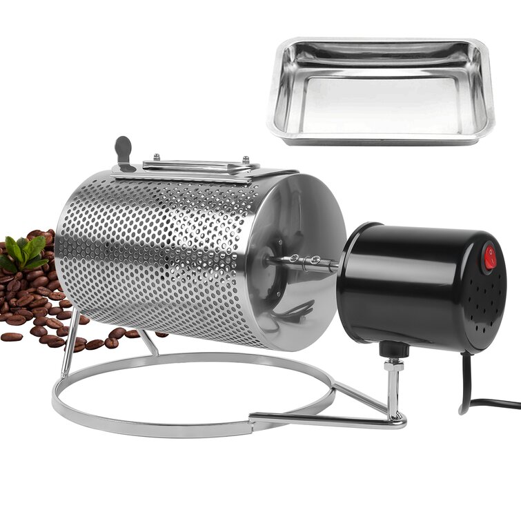 Torréfacteur de café, torréfacteur de Grains de café électrique de Type  Tambour en Acier Inoxydable, Machine de Cuisson de Grains de café de Noix,  pour Une Utilisation à la Maison ou dans