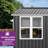 9.5 ft. W x 9.5 ft. D Metal Outdoor Storage Shed with Window
