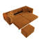 Canapé-lit modulaire capitonné de 98 pouces avec repose-pieds convertible et très grand canapé-lit avec 2 coussins-92485360