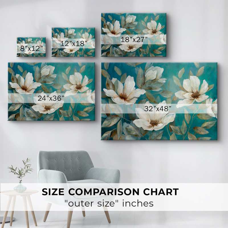 Ombre de bleu - Cavas enveloppés de galerie, H 18 po x l 27 po