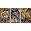 Peinture en aérosol Michelangelo David Graffiti et art urbain, art moderne coloré, portrait urbain, 3 pièces-92414354-119598434-92414355