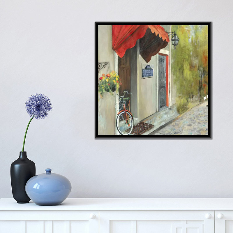 «Stoping» par PI Studio - Impression sur toile tendue sur châssis, H 26 po x l 26 po x P 1,5 po, Toile avec cadre noir