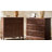 Kaybri Transitional 28"W 3-Drawer Solid Wood Fluted Chest with Built-In Power Outlet and Simple Assembly-19634971