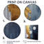 «A Touch of Kings Blue III», art mural sur toile 4 pièces-304254301-304254300