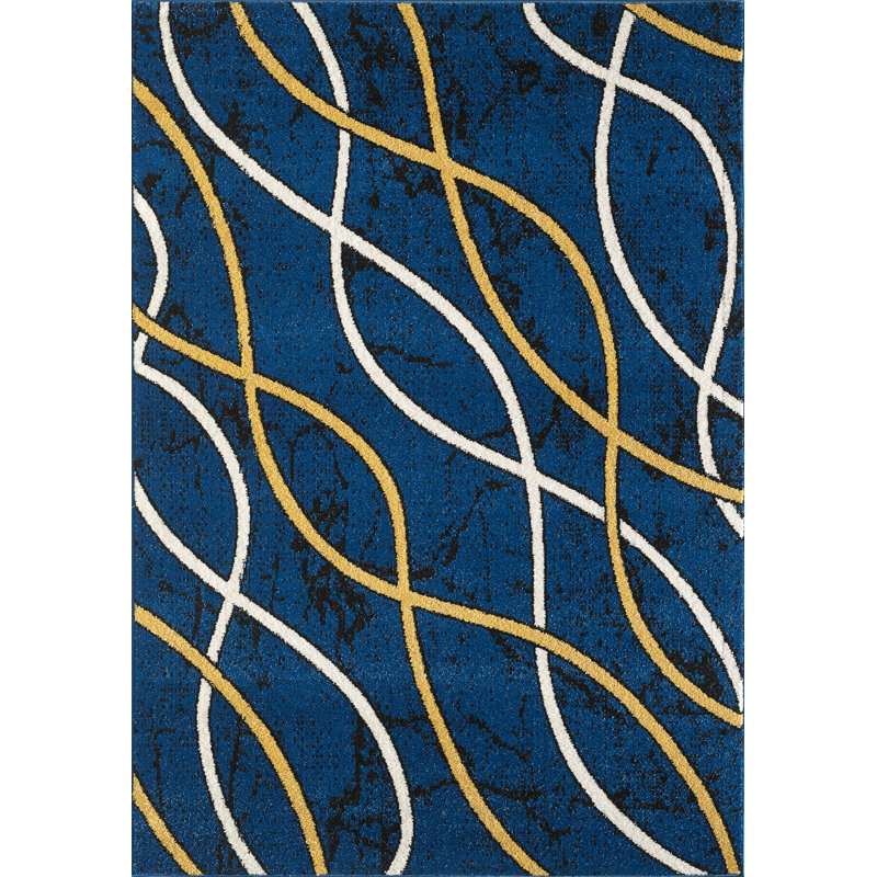 Tapis bleu Eyad, Rectangle 8 pi x 10 pi