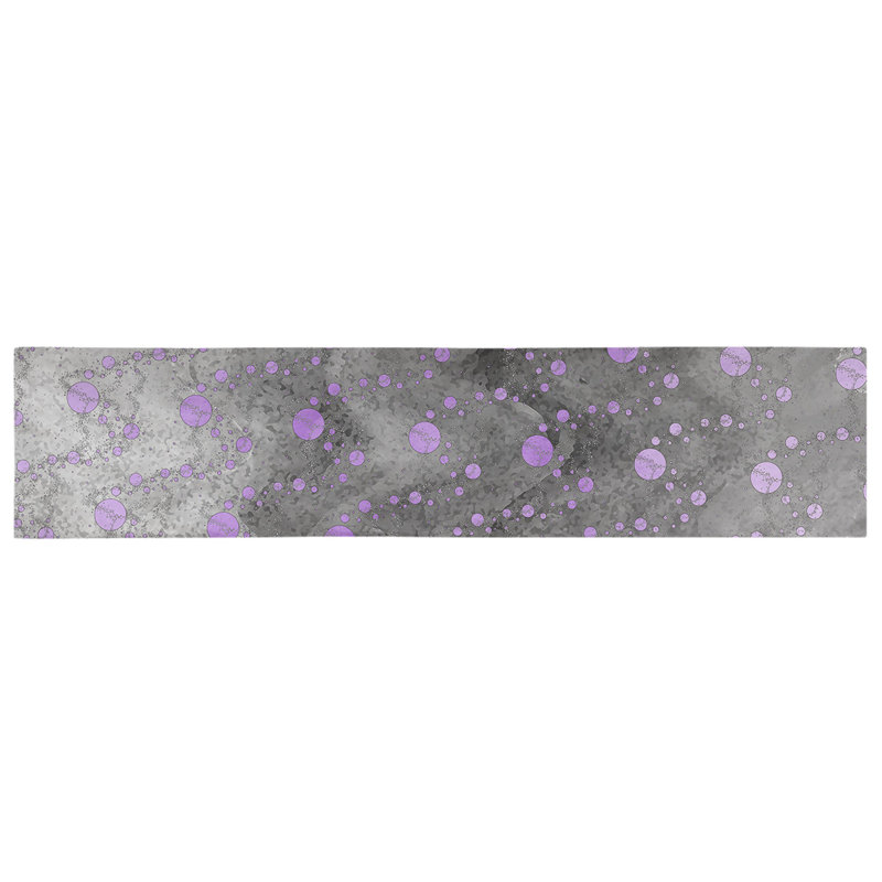 Avicia Table Runner, 72" x 16", Violet/Black