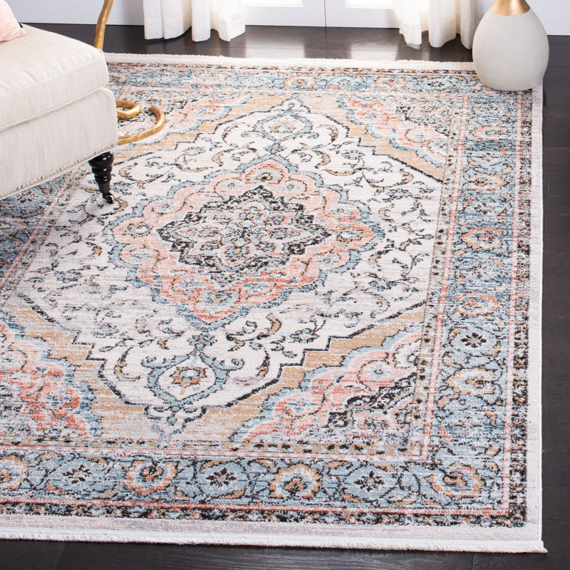 Tapis gris/bleu Raceland, Rectangle 2 pi 6 po x 4 pi