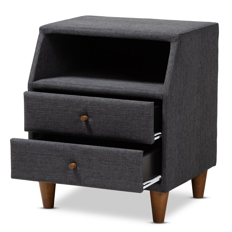Hentrich 18.5'' W Nightstand, Charcoal