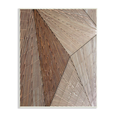 Ligne industrielle, composition abstraite, formes géométriques, brun noir par Malerifabrikken - impression