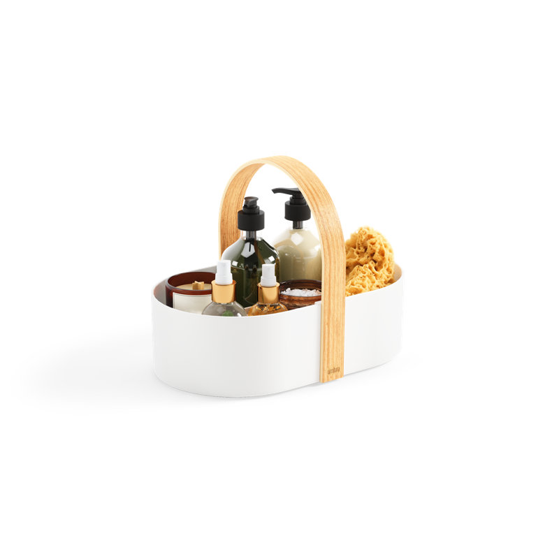 BODWOOD CADDY, Blanc / Naturel