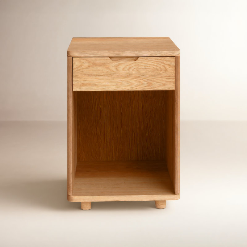 1 - Drawer Nightstand, Oak