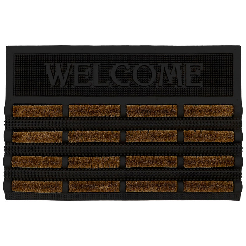 Personalizable Non-Slip Geometric Outdoor Doormat