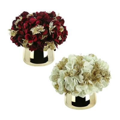 Hydrangea Holiday Arrangement Bundle