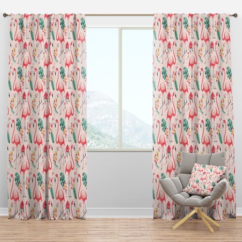 DesignArt Semi Sheer Single Curtain Panel Panel - Wayfair Canada