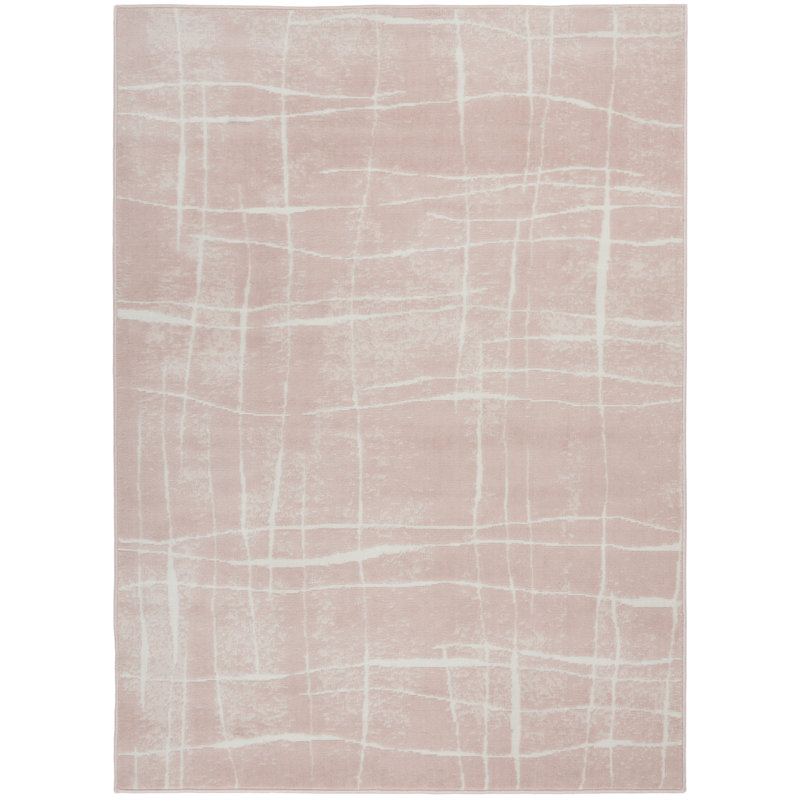 Tapis moderne rose, Rectangle 6 pi x 9 pi