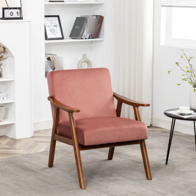 Lamprini 24'' H Velvet Upholstered Armchair