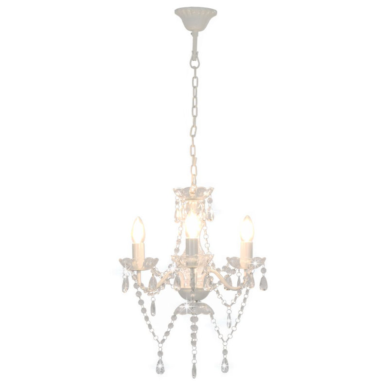 Alton 3 - Light Chandelier Pendant, White