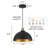  11.8 inch set of 3 Black and Gold Dome Pendant Light for Kitchen island-1833781869-1829832596-1829837488
