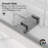 Catalyst 56"- 60" W x 79" H Double Sliding Frameless Shower Door in Brushed Nickel with 3/8" Clear Glass-96391519