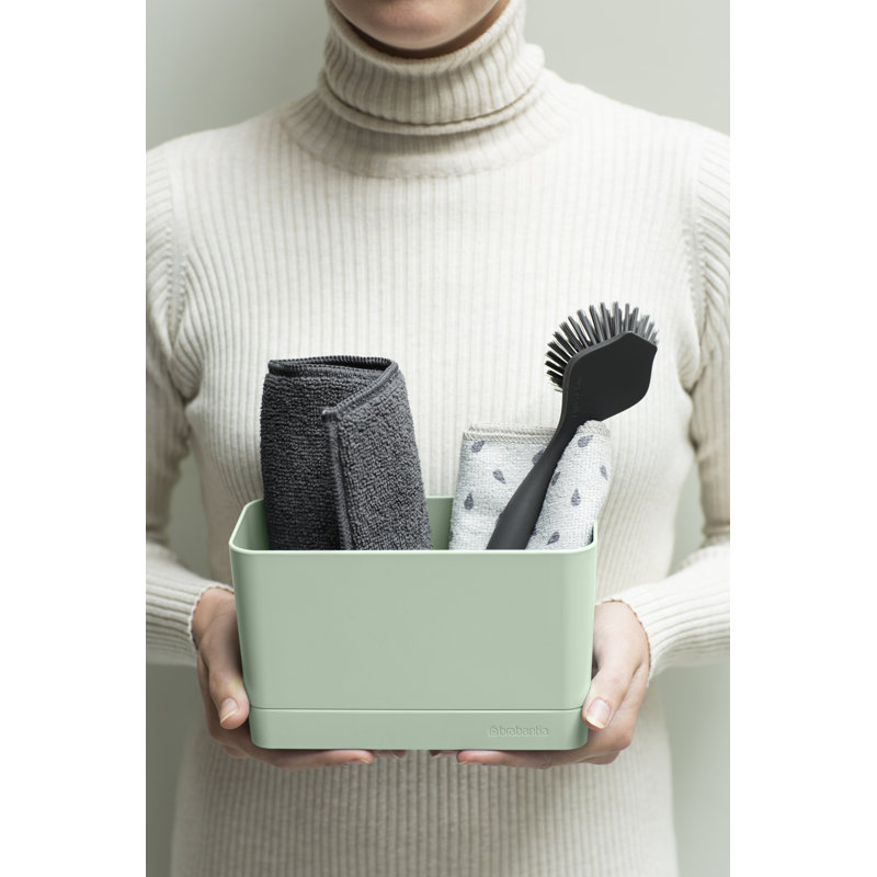 Brabantia Sinkside Plastic Caddy Organizer, Jade Green