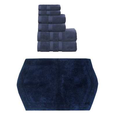Ensemble de serviettes 100% coton et tapis de bain 1 pièce Bryd Collection