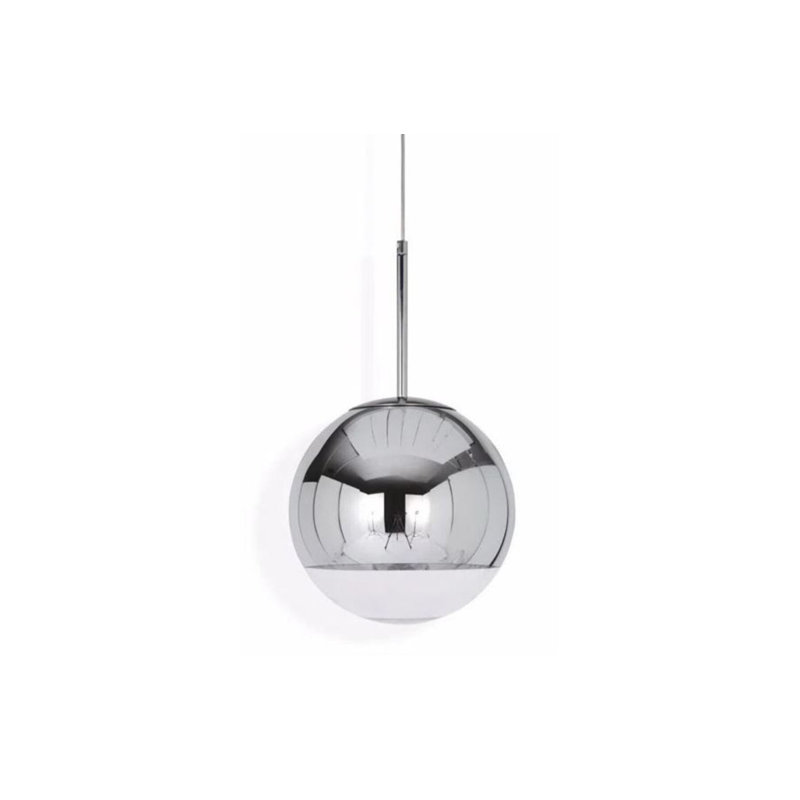 Luminaire suspendu Hunter, H 59 po x l 16 po x P 16 po, Argent argent