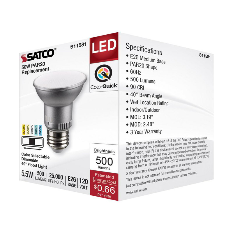 5.5 Watt Gray LED Bulb
