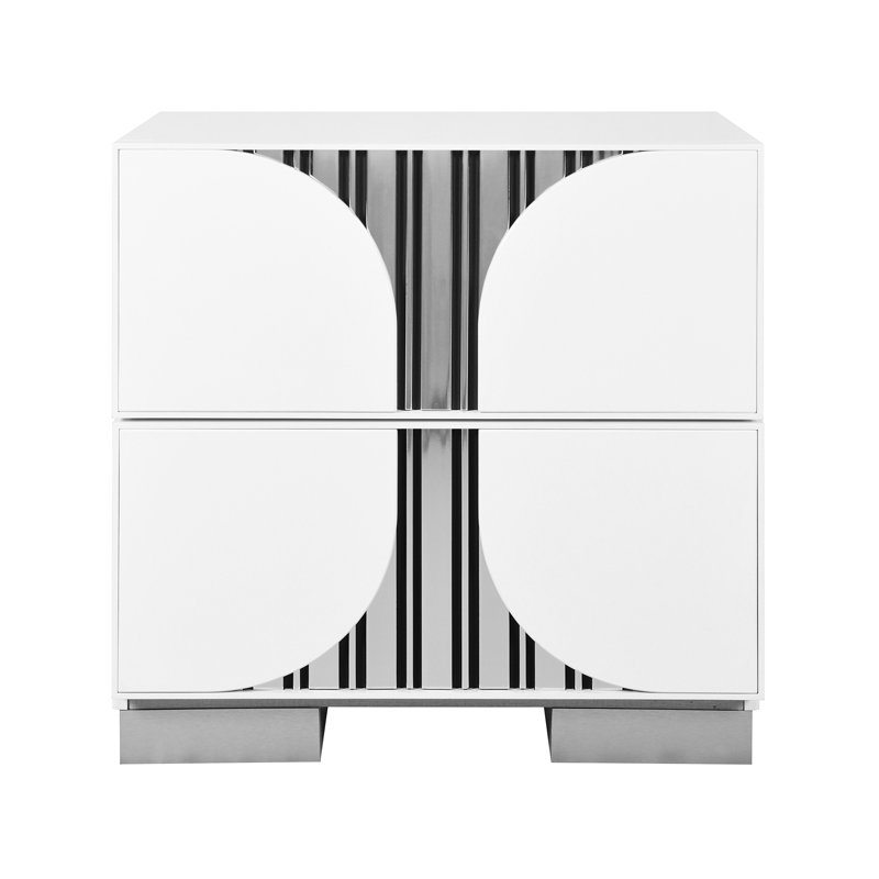 Table de chevet blanche Sasha