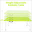 Table pliante portative verte pour l'intérieur et l'extérieur, facile à transporter et à nettoyer-747819058