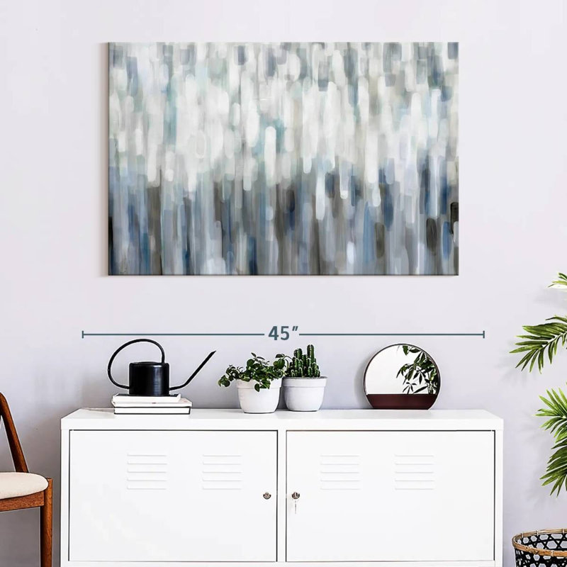 Avery Silver Rain, 26" H x 39" W