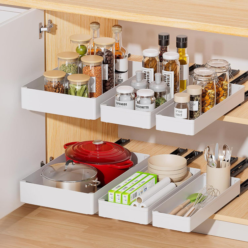 Rangement coulissant d'armoire de cuisine
