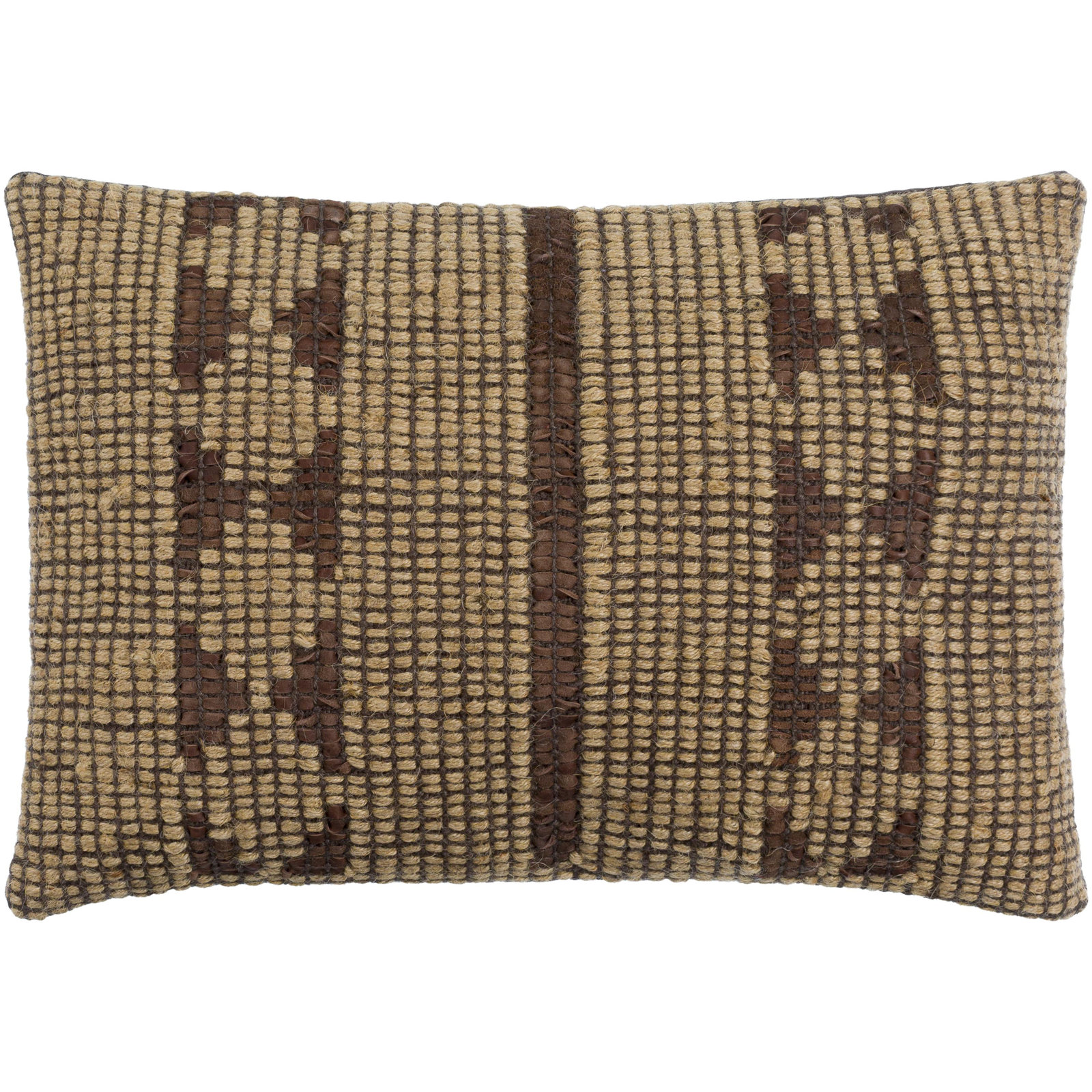Twareg Geometric Jute / Sisal Lumbar Pillow Cover