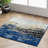 Melanarka Abstract Power Loom Performance Blue Rug-1209974257