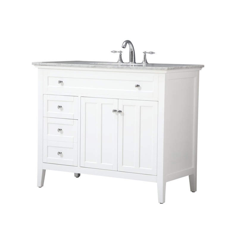 Ensemble de meuble-lavabo simple 42 po Ain, Blanc