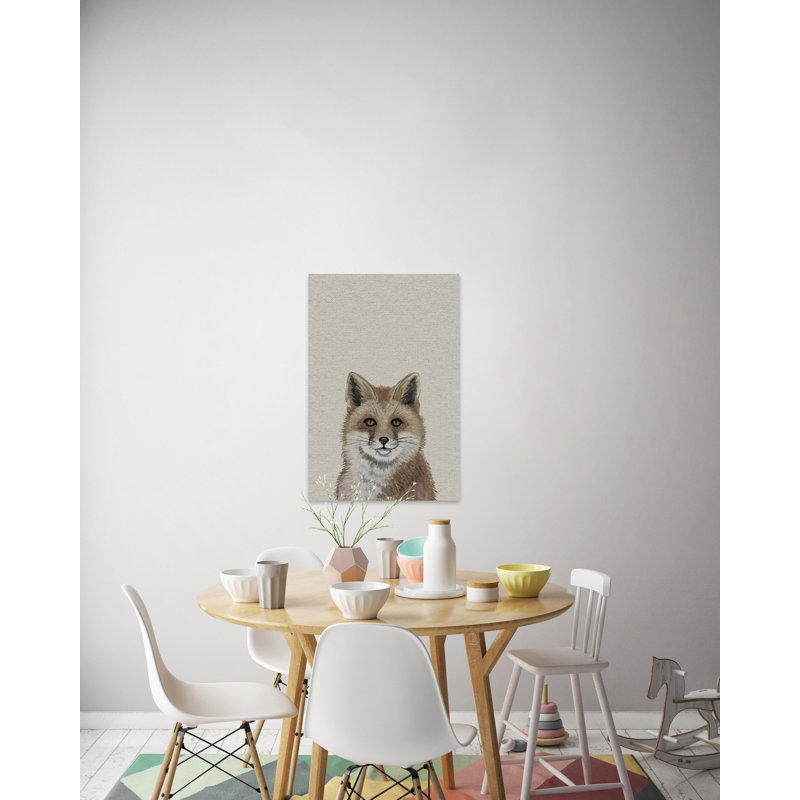 «Foxy Stare», reproduction sur toile tendue, H 12 po x l 8 po x P 1,5 po