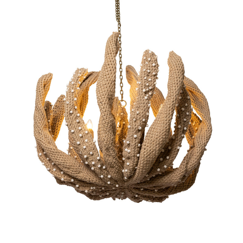 Crocheted Jute Chandelier - Mossel